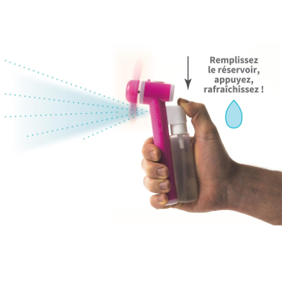 Présentoir de 24 ventilateurs brumisateur portable