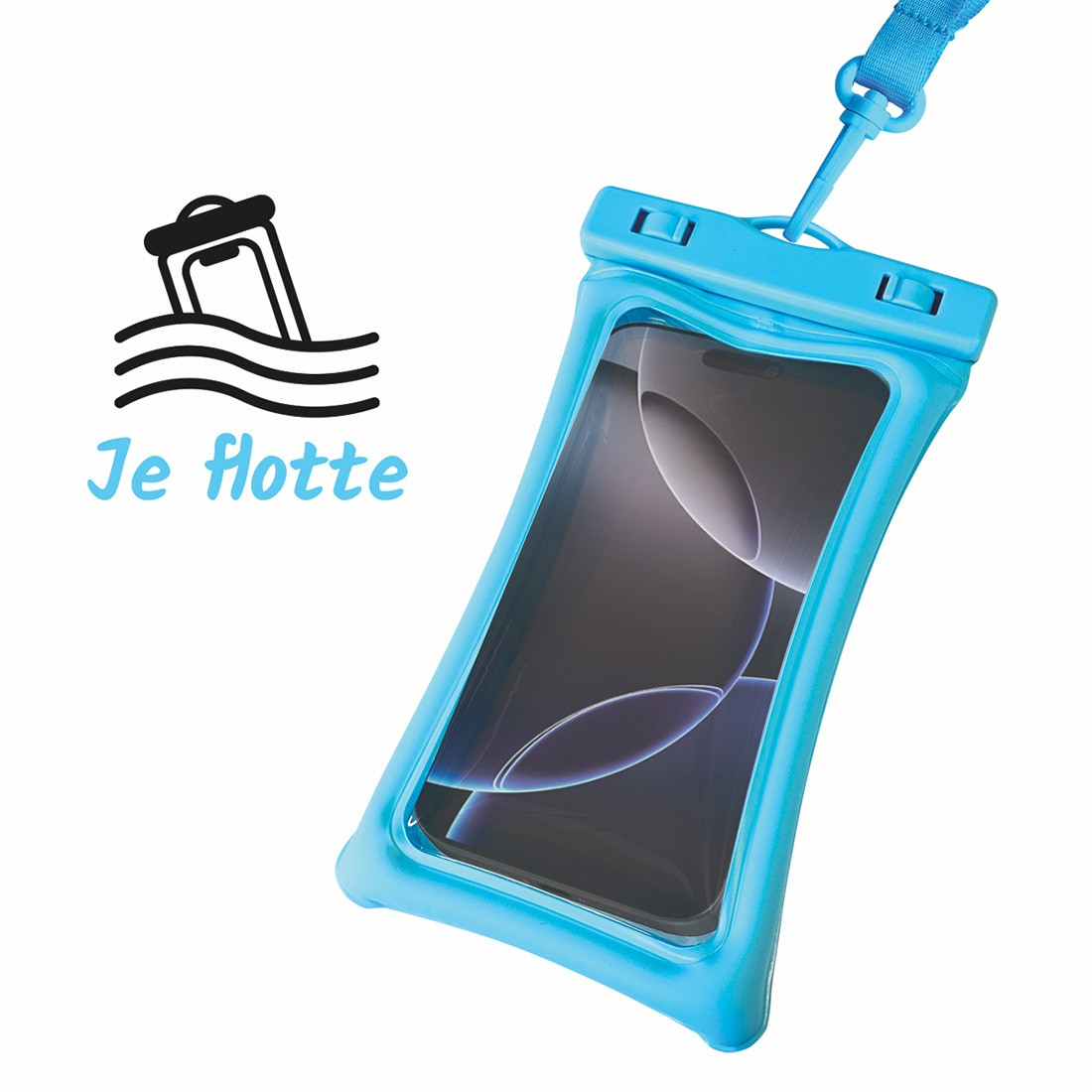 Pochette étanche et flottante pour Smartphone jusqu'à 6.8" - noir