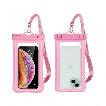 Pochette étanche et flottante pour Smartphone jusqu'à 6.9" - rose