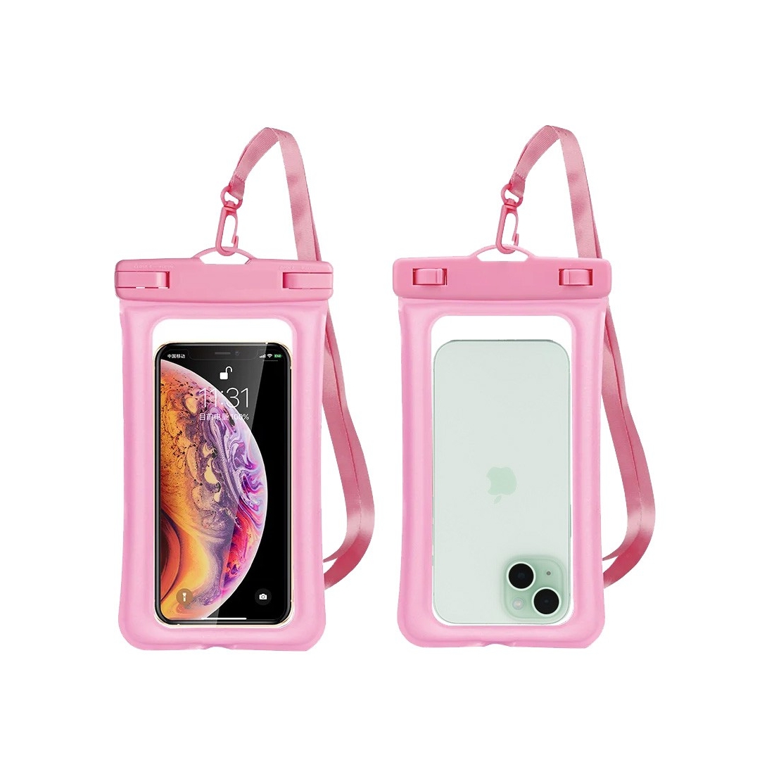 Pochette étanche et flottante pour Smartphone jusqu'à 6.9" - rose