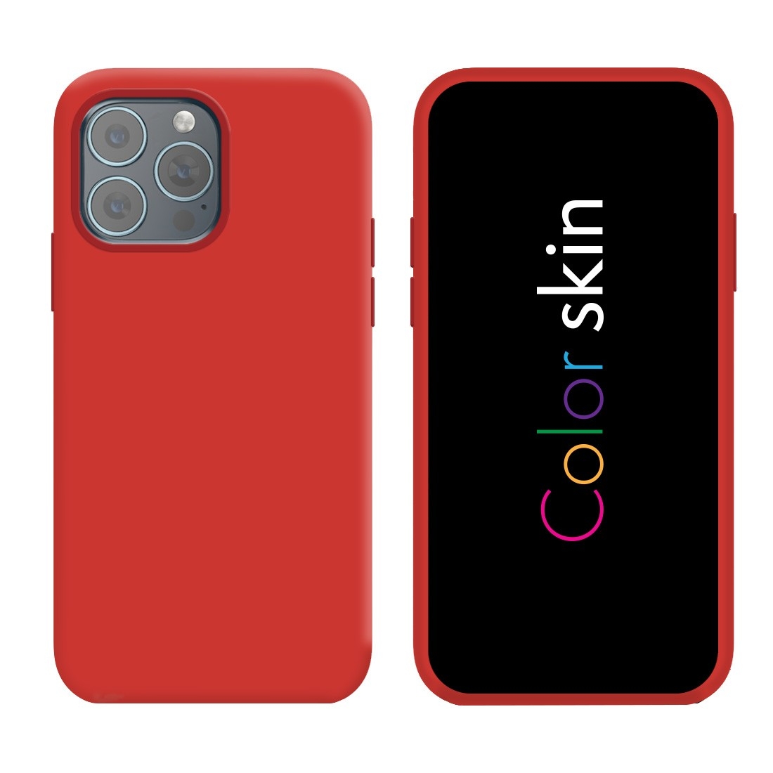Coque premium Color Skin pour iphone 16 Pro - Rouge