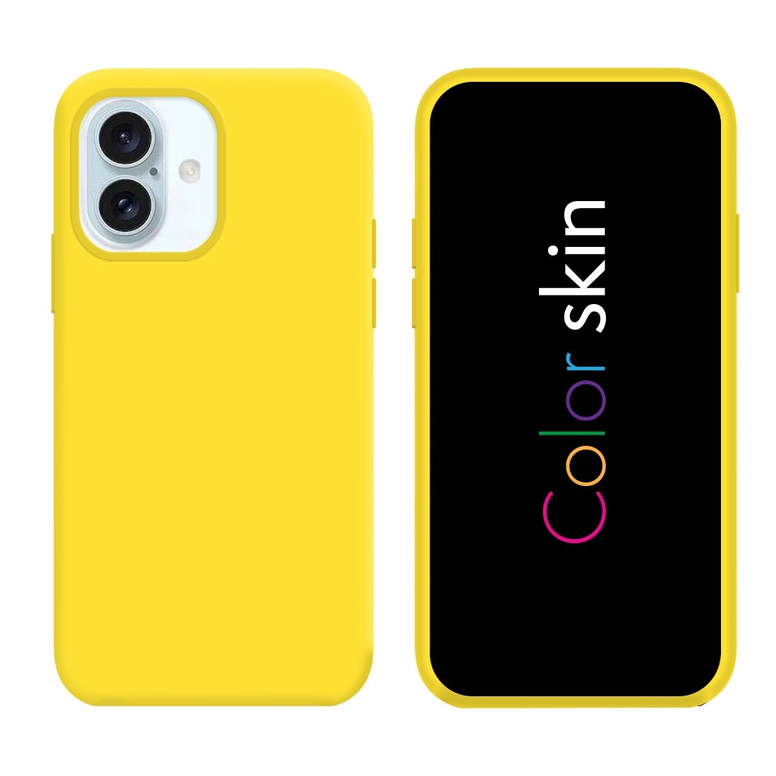Coque premium Color Skin pour iphone 16 - jaune