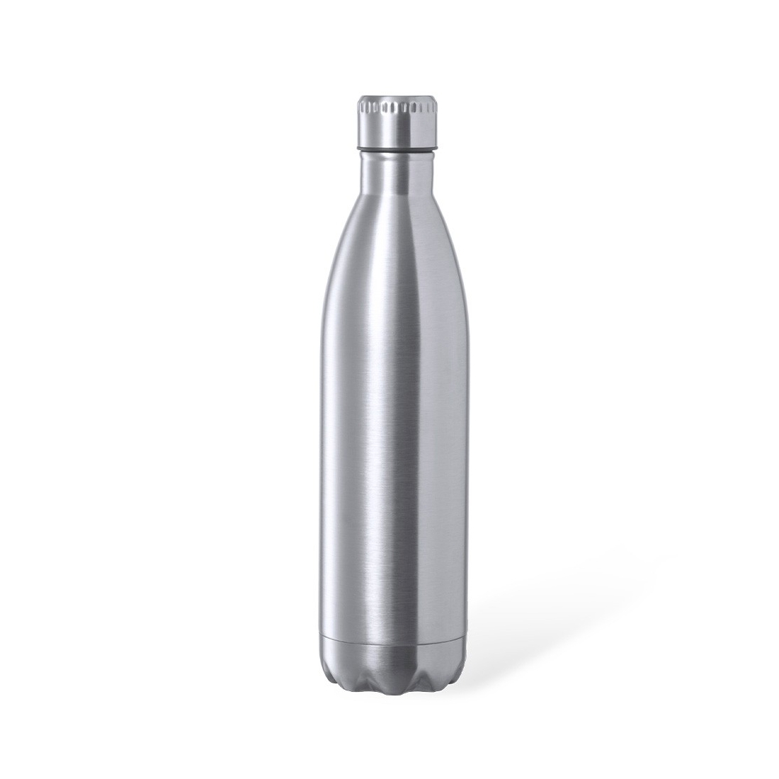 Bidon Inox avec bouchon capacité 1 litre + logo OURRY