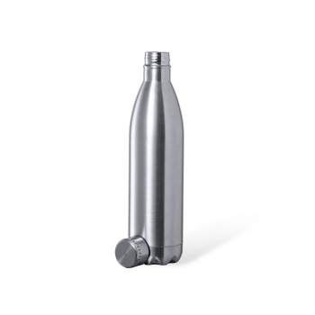 Bidon Inox avec bouchon capacité 1 litre + logo OURRY