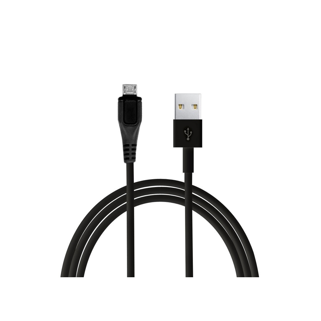 Câble data Universel 2m micro USB Noir - Sans packaging