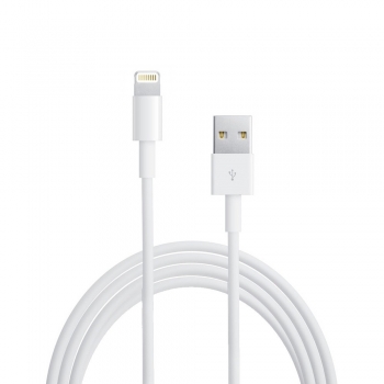 Câble data Blanc compatible 2m pour iPhone 7 à 14 - sans packaging