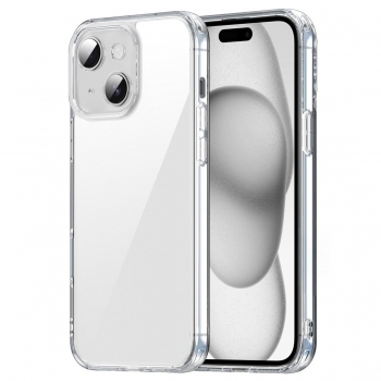 Coque renforcée Moxie transparente en TPU et polycarbonate pour iPhone 15 Plus