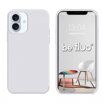 Coque Silicone Moxie BeFluo Fine et Légère pour iphone 17 - blanc