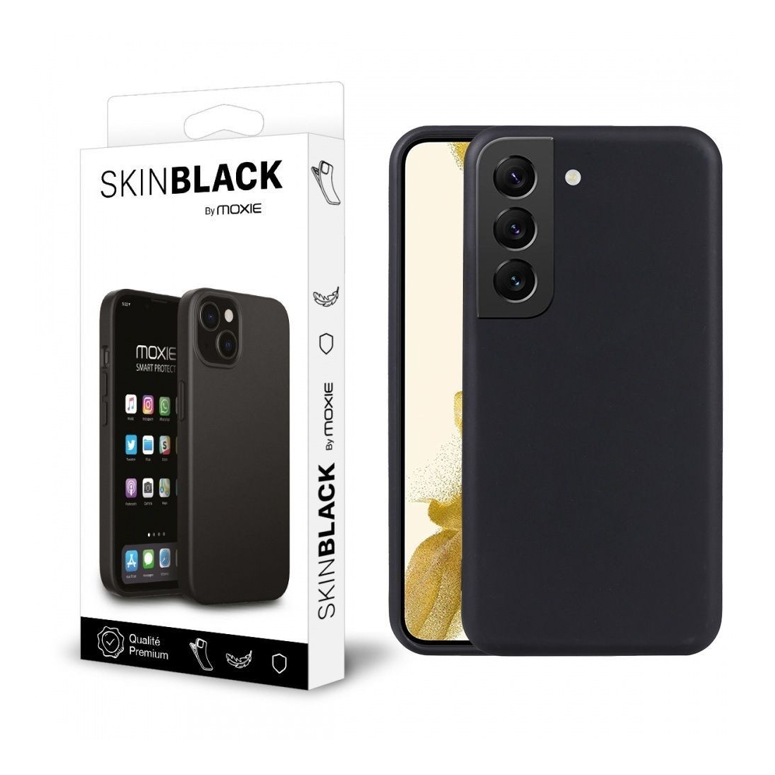 Coque de protection ultra fine noire pour Galaxy S25 FE