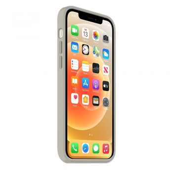 Coque Silicone Moxie BeFluo Fine et Légère pour iPhone 17, Intérieur Microfibre - Gris nardo