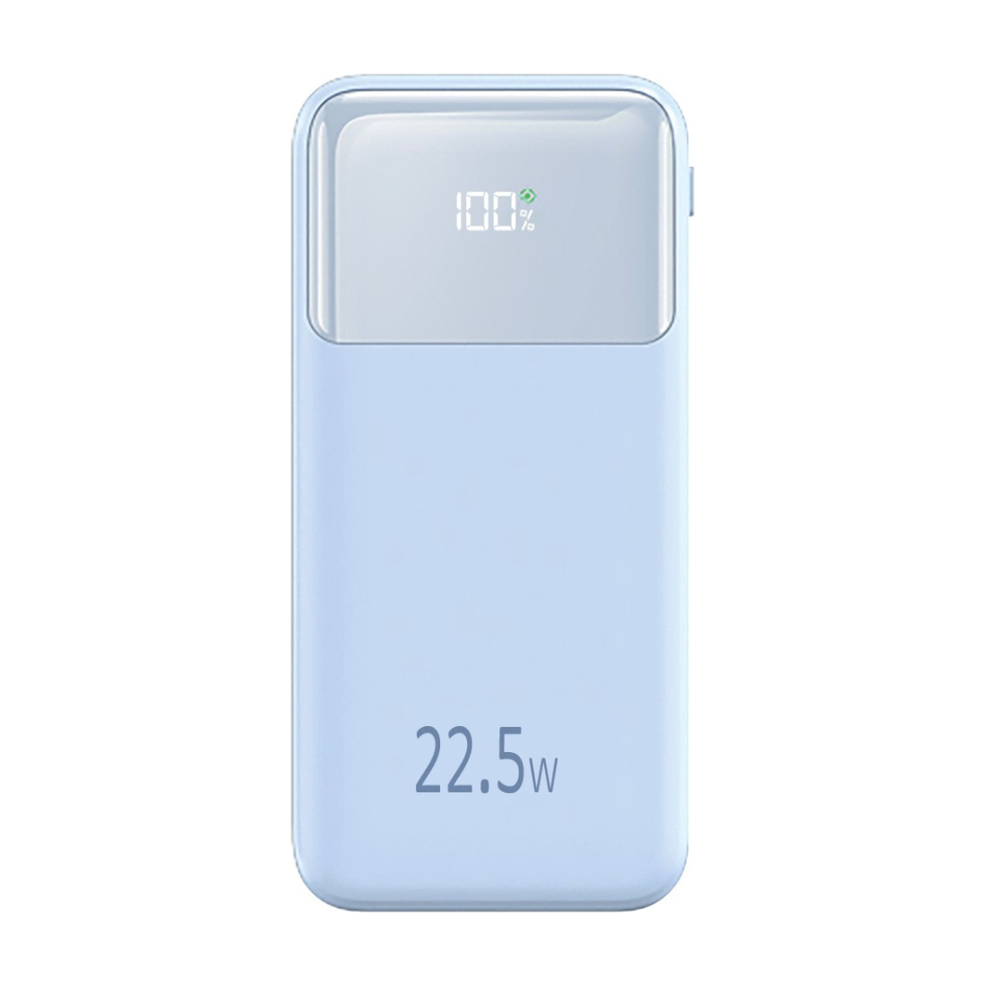 Powerbank 10000 mAh avec affichage digital 22,5W - Bleu clair