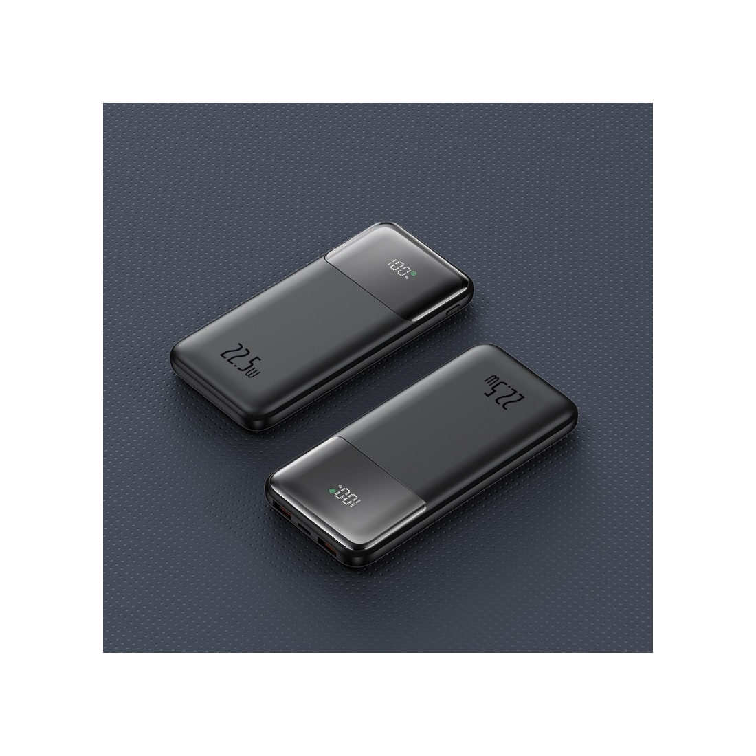 Batterie de secours avec affichage digital capacité 10000 mAh - Noir