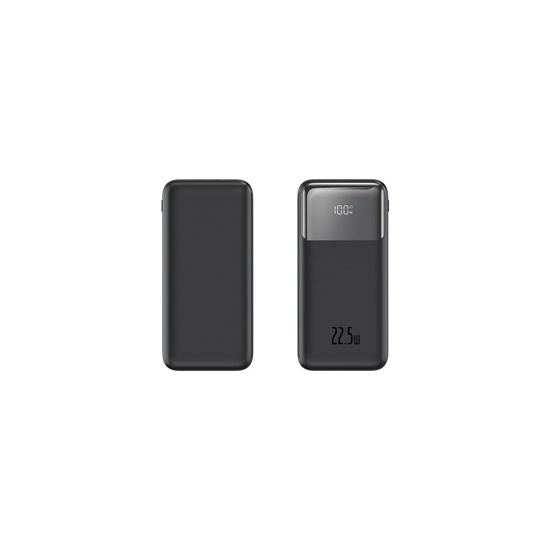 Powerbank 10000 mAh avec affichage digital 22,5W - Noir