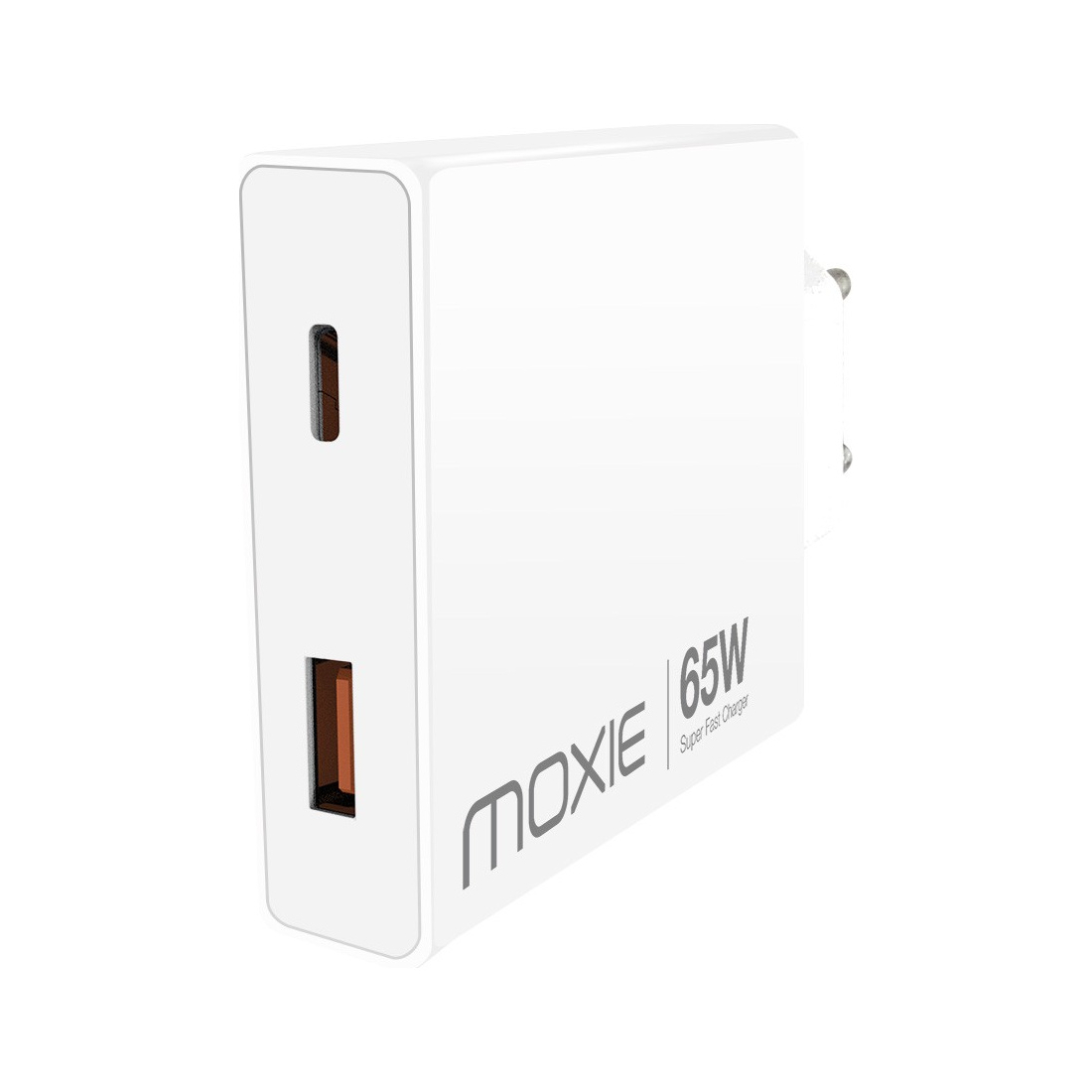 Chargeur secteur Moxie Air Power 65W GaN ultra plat - 2 ports