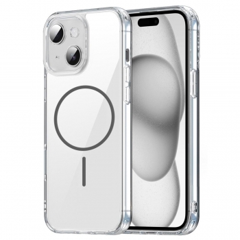 Coque TPU transparente iphone 14 avec magsafe couleur Gris