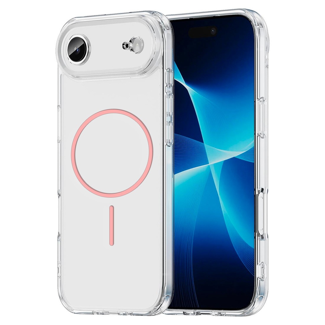 Coque renforcée transparente iPhone Air avec magsafe - Rose