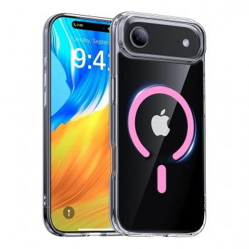 Coque Renforcée transparente iPhone Air avec magsafe couleur Rose