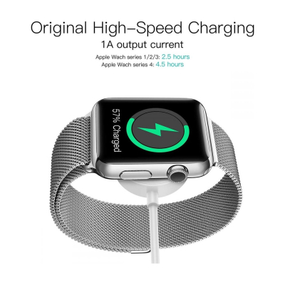 Chargeur à induction pour Apple Watch - Connectique Type-C - Blanc - Sous blister