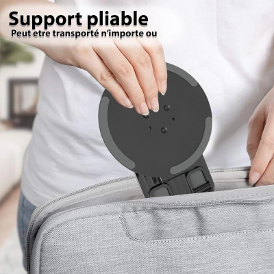 Support Téléphone  Bureau Pliable et Rotatif 360°