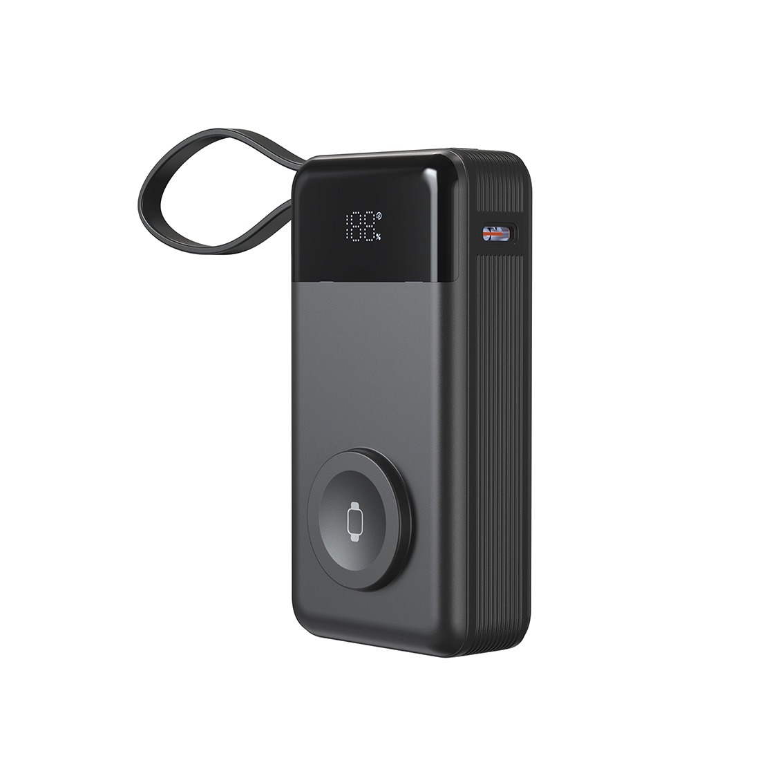Powerbank compact 10000 mah 3 en 1 - Noir