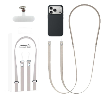 Bandouliere tissé  208 cm pour Smartphone - beige