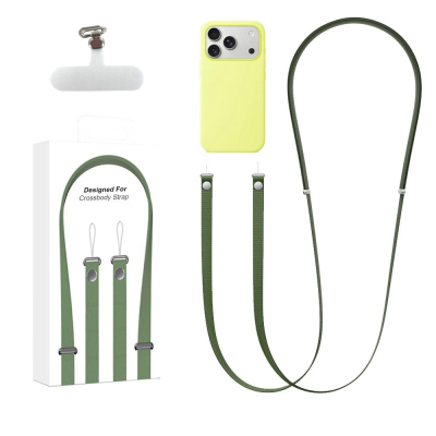 Bandouliere tissé  208 cm pour Smartphone - vert foncé
