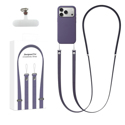 Bandouliere tissé  208 cm pour Smartphone - violet