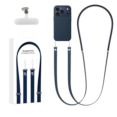 Bandouliere tissé  208 cm pour Smartphone - bleu fonçé