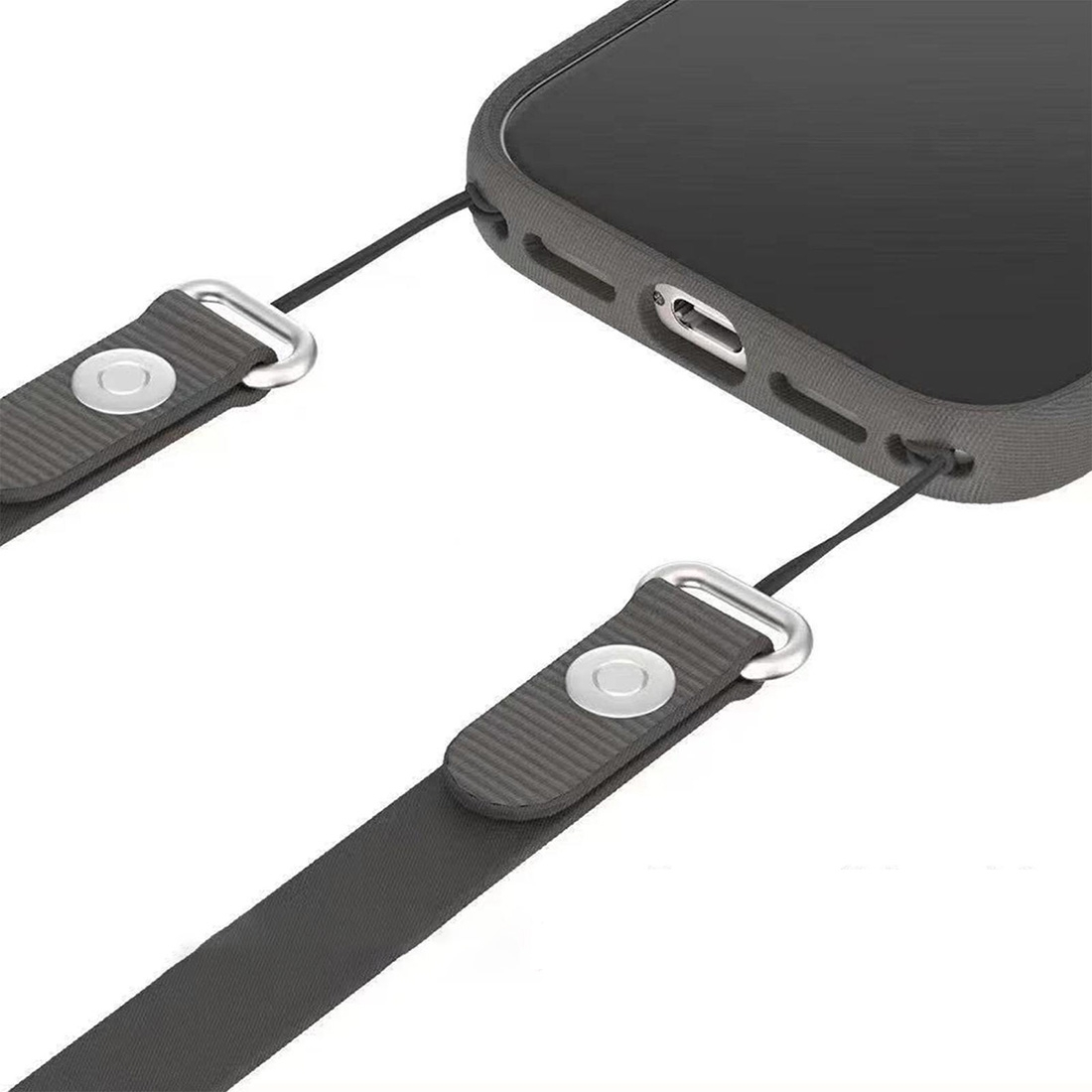 Bandouliere tissé  208 cm pour Smartphone - bleu fonçé