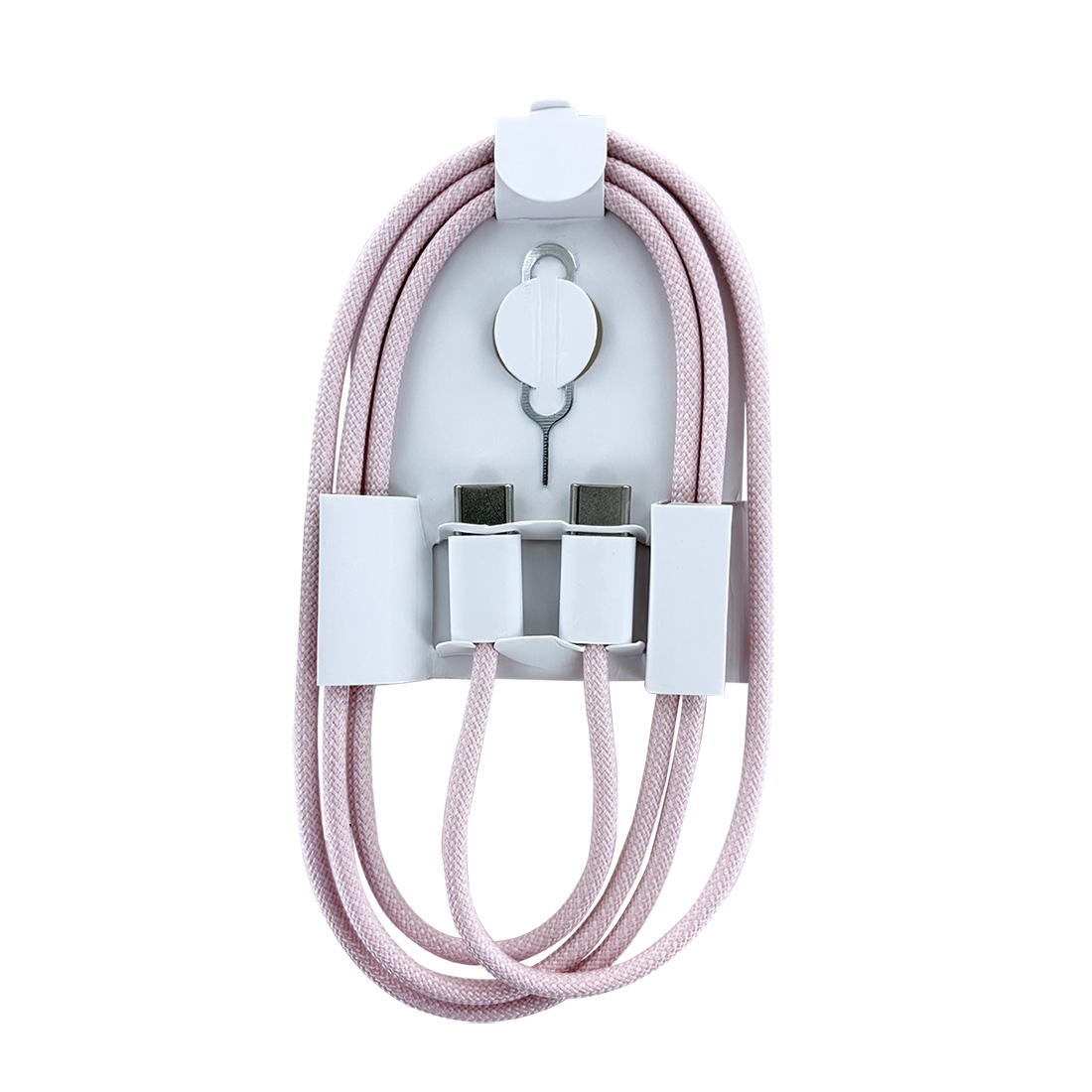 Cable Data Tressé Gamme Nylon POP Type-C vers Type-C - rose