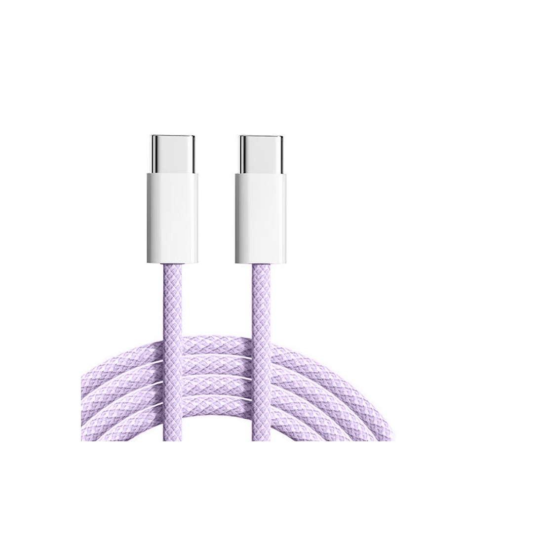 Cable Data Tressé Gamme Nylon POP Type-C vers Type-C - Lavande