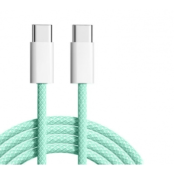 Cable Data Tressé Gamme Nylon POP Type-C vers Type-C - Vert