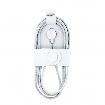 Cable Data Tressé Gamme Nylon POP Type-C vers Type-C - Blanc