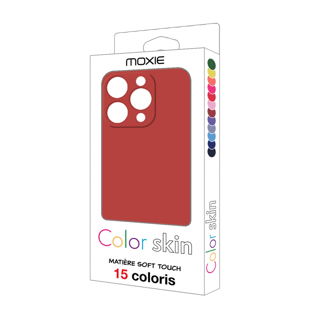 Coque premium Color Skin pour  iphone 14 pro - bordeau