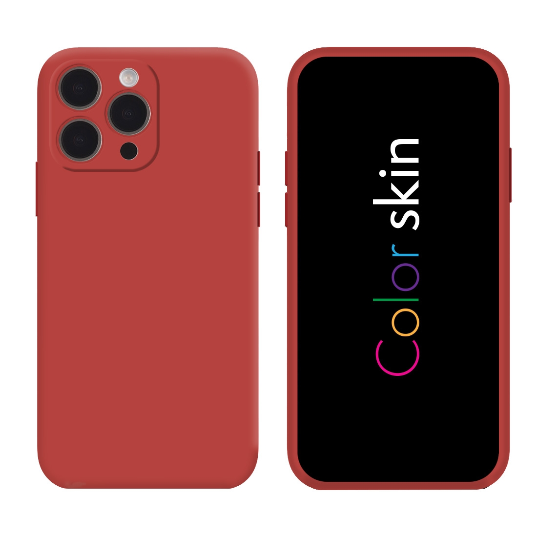 Coque premium Color Skin pour iphone 15 pro max - Bordeau