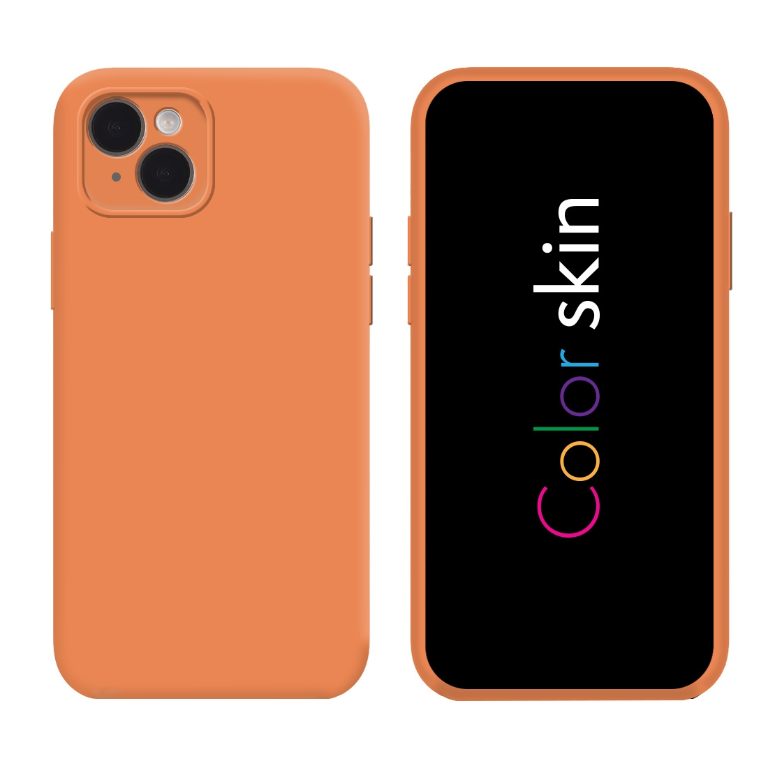 Coque premium Color Skin pour iphone 15  - Nectarine