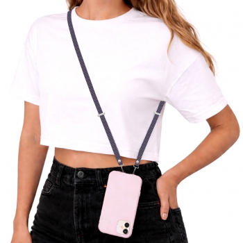 Bandouliere tissé  208 cm pour Smartphone - violet