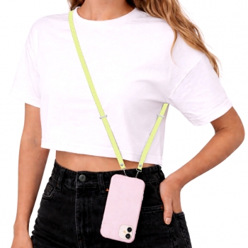 Bandouliere tissé  208 cm pour Smartphone - vert clair