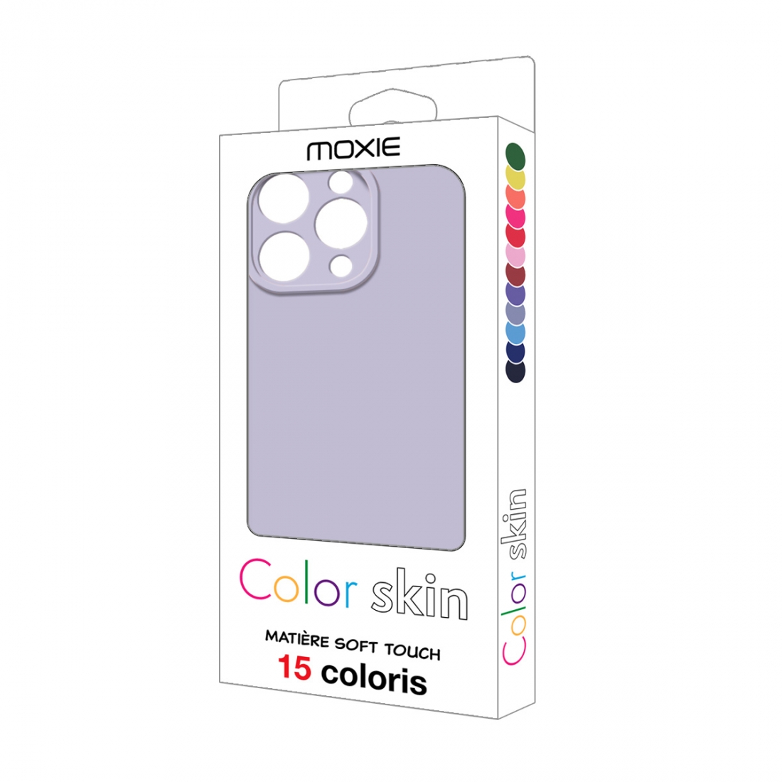 Coque premium Color Skin pour iphone 14 Pro - Gris lavande