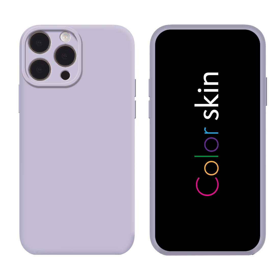 Coque premium Color Skin pour iphone 14 Pro - Gris lavande