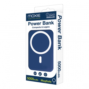 Batterie de secours MagSafe 5000mah charge rapide - Bleu fonçé