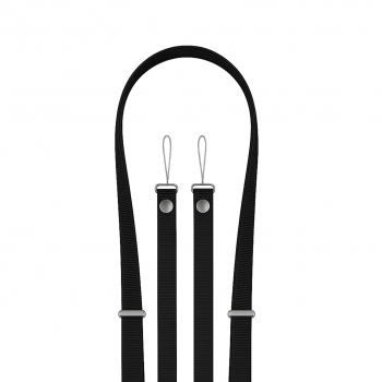 Bandouliere tissé 208 cm pour Smartphone - noir