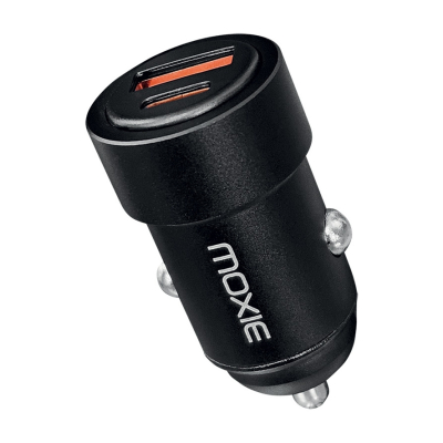 Chargeur allume-cigare Iron Mini 30W aluminium - 1 port USB-A + 1 Type-C