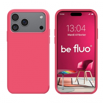 Coque Silicone Moxie BeFluo Fine et Légère pour iPhone 17 Pro Max, Intérieur Microfibre - Fruit du dragon