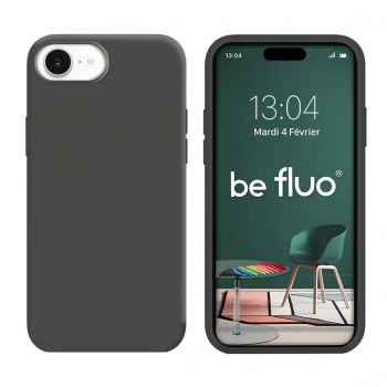 Coque Silicone Moxie BeFluo Fine et Légère pour iPhone 17e, Intérieur Microfibre - Jaune fluo