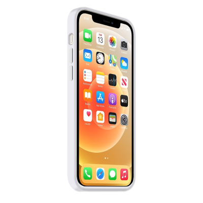 Coque Silicone Moxie BeFluo Fine et Légère pour iPhone 17e, Intérieur Microfibre - blanc