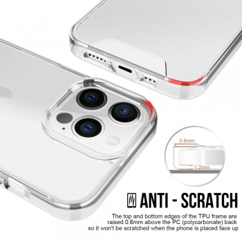 Coque renforcée Moxie transparente en TPU et Polycarbonate pour Apple iPhone 17e