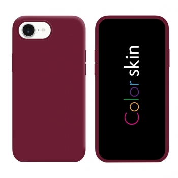 Coque premium Color Skin pour  iPhone 17e couleur Lie de vin