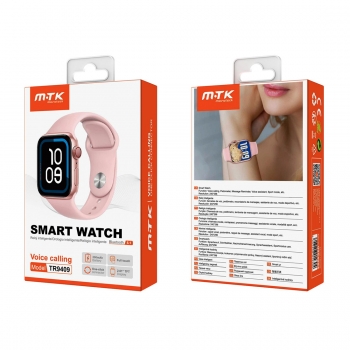 Montre connectée Bluetooth TR9409 IOS et Android - Rose