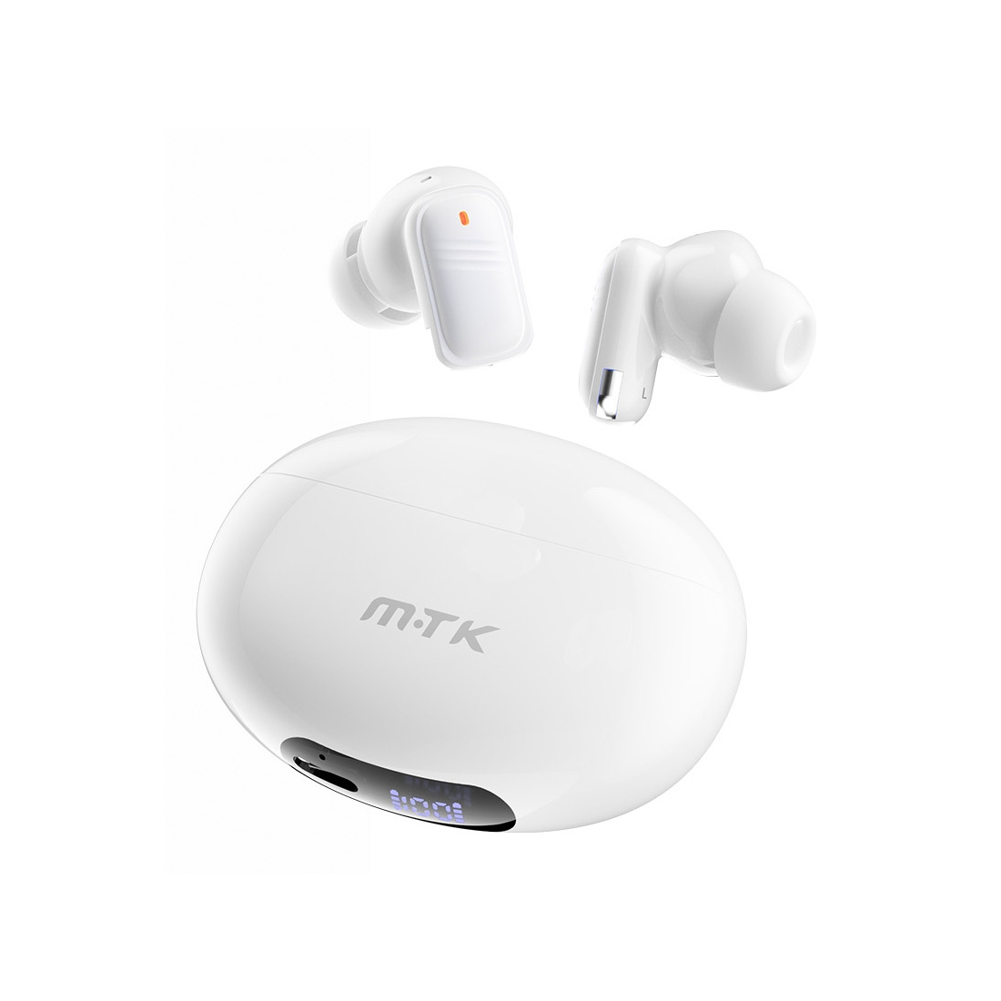 Écouteurs Bluetooth 5.3 avec Réduction de Bruit - blanc